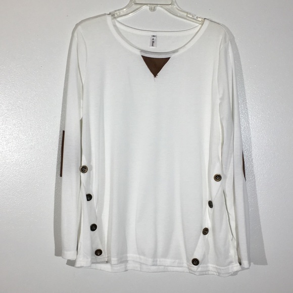 Leo Rosi Tops Leo Rosi Long Sleeve Elbow Patch Shirt Xl Poshmark